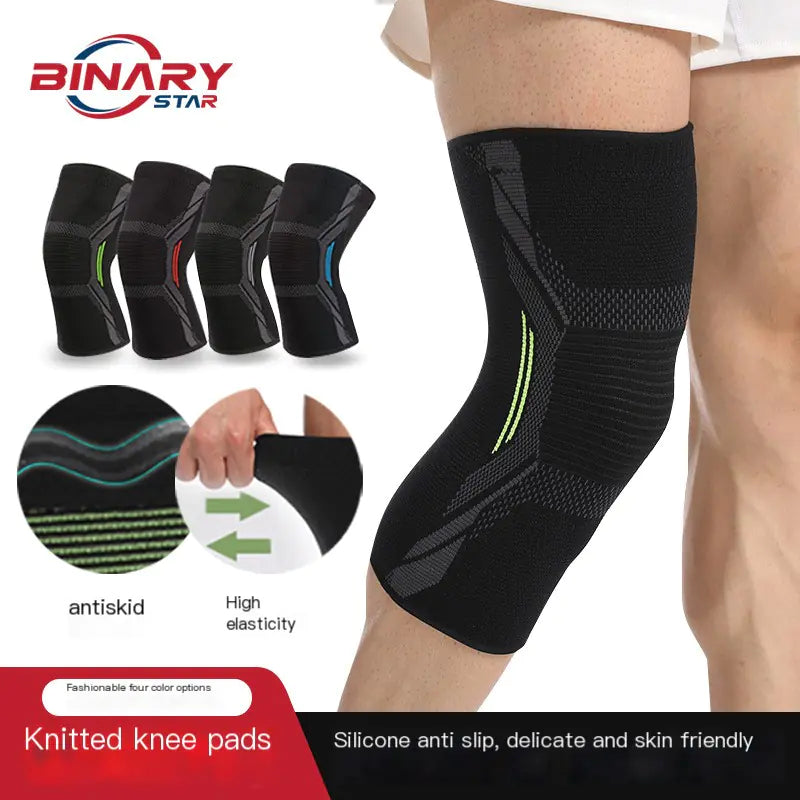 Men's Breathable Knitted Basketball Knee Pads for Sports