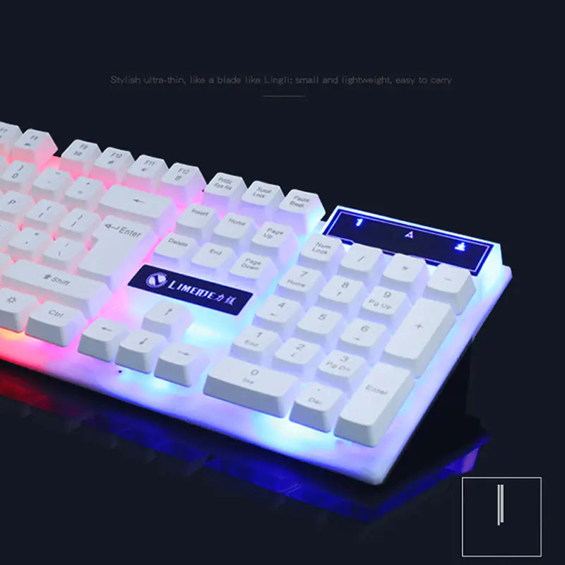 Gaming Wired Keyboard and Mouse Set with LED Lights